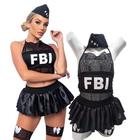 Fantasia Luxo Feminina Adulto Polcial FBI Lingerie - veste do 36 ao 44