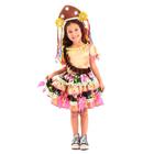 Fantasia Maria Bonita Infantil Vestido Cangaceira de Luxo Festa Junina