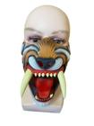 Fantasia Máscara Dente de Sabre tigre metade rosto de Látex