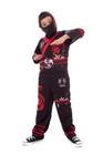 Fantasia Ninja Infantil Longo, Tartaruga, Samurai, Carnaval - Fantasia Brás