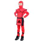 Fantasia Ninja Vermelho Infantil com Capuz