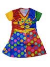 Fantasia Palhaço Infantil Vestido Criança Carnaval Halloween FANT175 RCH