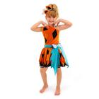 Fantasia Pedrita Flintstone Menina da Caverna Vestido Bebê Com Tiara - Fantasias Carol CM