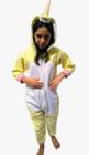 Fantasia pijama kigurum soft unicornio amarelo - adulto