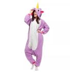 Fantasia Pijama Macacão de Unicórnio Kigurumi Adulto Lilás Com Gorro - Fantasias Carol NA