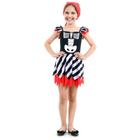 Fantasia Pirata Esqueleto Infantil Halloween com Bandana - Sulamericana Fantasias