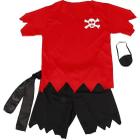 Fantasia de Pirata Infantil Halloween Masculino Com Bandana e Tapa Olho no  Shoptime