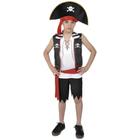 Fantasia Pirata Kidd Infantil com Bandana e Cinto