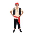 Fantasia de Pirata Adulto Masculino Com Bandana e Cinto Festa Carnaval  Manequim 40 no Shoptime