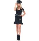 Fantasia Policial Feminino Vestido Adulto com Quepe - Diversos