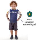 Fantasia Policial Police P/ Meninos Infantil Anjo Fantasias