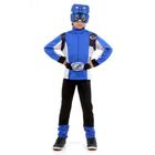 Fantasia Power Rangers Azul Infantil Standard com Acessórios - Sulamericana Fantasias