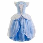 Vestido Fantasia Cinderela Infantil princesa COM LUVA E COROA pcin - LOIPOP  - Fantasias para Crianças - Magazine Luiza