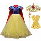 Fantasia Princesa Disney Branca De Neve + Acessórios tamanho 10