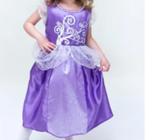 Fantasia Princesa Lilac Infantil tamanho P Masquerade Fantasias