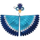 Fantasia Rainbow Kids Birds Wings Dress Up com máscara W16