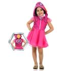 Fantasia Skye Infantil Luxo Original com Chapéu - Patrulha Canina - Nickelodeon