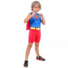 Fantasia Super Homem Infantil Regata com Capa