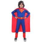 Fantasia Super Homem Luxo Infantil - Liga da Justiça - Original