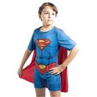 Fantasia Superman Super Homem Infantil Com Capa Tam M