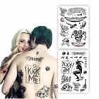 Fantasia - Tatuagem Temporária Joker (Tamanho Real) 2 Folhas
