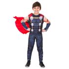 Fantasia Thor Infantil Longa com Capa - Regina