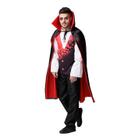 Fantasia de Drácula Vampiro Masculino Adulto Completa C/ Cartola