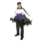 Fantasia Vampiro Estampado Halloween Adulto - Jade Fashion