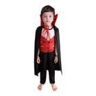 Fantasia Vampiro Infantil de Halloween Com Capa - Fantasias Carol NA