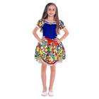 Fantasia Vestido Infantil Menina Quadrilha de São João