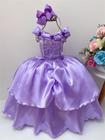 Vestido Fantasia Camisola Infantil Princesinha Sofia