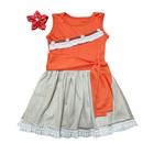 Vestido Moana Luxo Tematico - DG Baby Kids - Artigos e roupas infantis