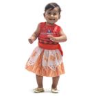 Fantasia Vestido Moana Bebe - Tamanho M (18 meses) - 922023- Sulamericana