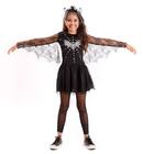 Fantasia Vestido Morcega Infantil Asa Vampira Feiticeira Halloween Dia das Bruxas Noites do Terror Festa Zumbi