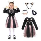 Fantasia Wbesty Halloween Black Cat para meninas 7/8 anos +7