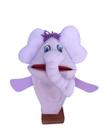 Fantoche De Mão Elefante Lilas Lúdico História - 4Kids Brinquedos Educativos
