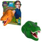 Fantoche Dinossauro Mão T-Rex Cabeça Dino Brinquedo Infantil