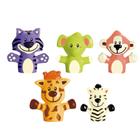 Fantoches De Dedo Com 5 Animais Babys DMT6818 Dm Toys