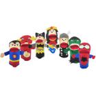 Fantoches de Mão 25cm Feltro Kit Com 7 Personagens Super-Heróis - Posta Rapido Shop
