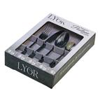 Faqueiro Inox Black 24 Peças - Lyor