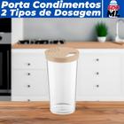 Farinheiro Porta Condimentos Translúcido Com Tampa 500 ML - Uz Utilidades