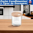 Farinheiro Porta Temperos Translúcido C/ Tampa Dosadora 250ML