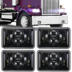 Faróis LED BICYACO 4x6" (60W DOT) para Peterbilt e Kenworth