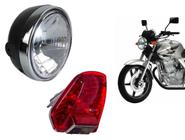 Farol Aro Cromado + Lanterna Cbx 250 Twister 2001 Ate 2008