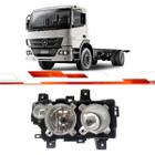 Farol Atego 2013 Ate 2016 Ld Com Pisca Suporte Usa Lampadas H7/H1