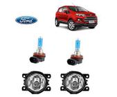 Farol Auxiliar Ecosport 2016 Com Lamp H11 Super Branca Par