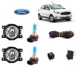 Farol Auxiliar Ford Ka 2019 Lamp H11 Super Branca Par