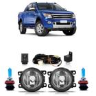 Farol Auxiliar Ford Ranger 13/18 Completo + Super Branca