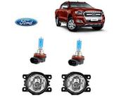 Farol Auxiliar Ford Ranger 2013 Lamp Super Branca Par