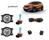 Farol Auxiliar Kwid 2019 Com Lamp H11 Super Branca Kit